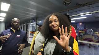 Ada Ehi arriving in Uganda for Rock Fest 2024 [upl. by Dorreg259]