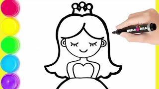 Girl drawing ll drawing girl easy step by step ll drawing for kids [upl. by Rentsch]