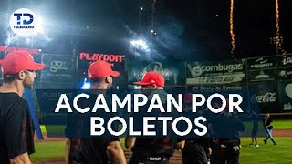 Aficionados acampan por boletos de Algodoneros [upl. by Aleakcim467]