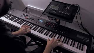 Muse  Knights of Cydonia Keyboard intro by Gianni Blasi synthtrumpet [upl. by Mylo]