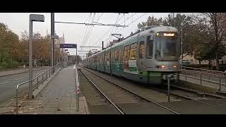 Stadtbahnen in Hannover an der Bothmerstraße [upl. by Ekralc803]