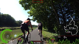 France Cycling Video for long Indoor Bike Workout with Cadence Display 4K [upl. by Nipsirc211]