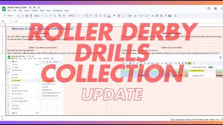 Roller Derby Drills Collection Update Video [upl. by Nerti281]