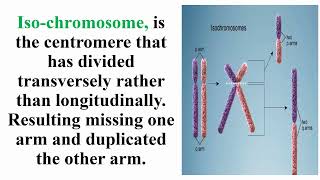 Iso Chromosome Meaning [upl. by Aramac]