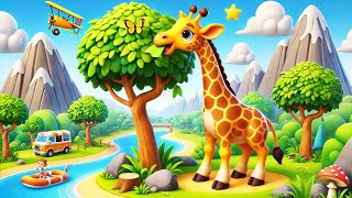 Giraffe Song for Kids  Fun Nursery Rhymes  Educational Melodies [upl. by Adnohsel]