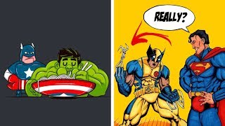 NEW FUNNY SUPERHERO COMICS  Marvel amp DC  7 [upl. by Meraree]