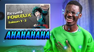 Je DECOUVRE le RESUME FOIREUX de MY HERO ACADEMIA [upl. by Willock]