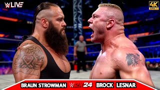 Brock Lesnar vs Braun Strowman  Xtreme Rules  SUMMERSLAM 2024  WWE July 292024 [upl. by Hnilym]