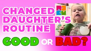 Changed Our Autistic Daughter’s Routine For The Day GOOD or BAD [upl. by Acirt]