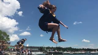 Skaneateles High School graduation diving into the lake a longtime tradition [upl. by Htebezile]