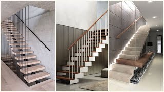 Modern Home Staircase Design Ideas 2024  Staircase Railing Designs  Marble Stairs Design Ideas [upl. by Nepil]