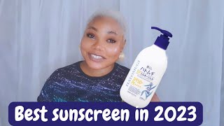 Best Sunscreen in 2023  Hatomugi Suncreen Review [upl. by Yht]