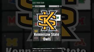 NEW Teams in EA College Football 25  Kennesaw State [upl. by Eiramanig]