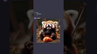 Cute Baby Red Panda 🥰 ai aiart aigenerated chatgpt [upl. by Foah]