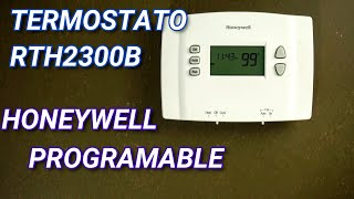 Termostato Honeywell programable rth2300b honeywell termostatotoprogramable instructivo [upl. by Alfie]