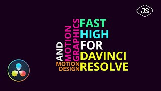 Davinci Resolve  Kinetic Typography  Motion Graphics 22 [upl. by Obediah]