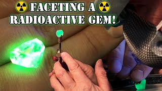 Cutting a Natural Glowing Gemstone [upl. by Neleag]