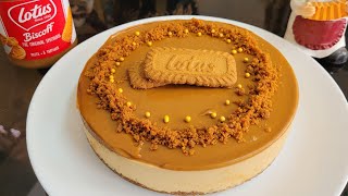 No bake Biscoff Cheesecake  No store bought cream cheese  Recipe 261 in English [upl. by Ecirtnahc]