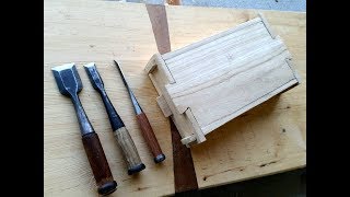 Beginning Japanese Woodworking  Making a Chisel Box [upl. by Akirderf721]