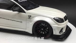 GT Spirit Mercedes Benz C63 LB works Resin Scale 118 Limited 504 [upl. by Col]