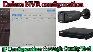 How to change IP address with IP config tool  How to configure Dahua NVRCamera on LaptopPC [upl. by Clarance]