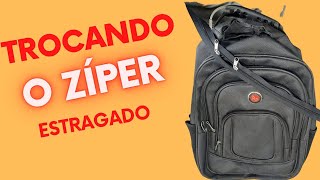 Troca De Ziper De Mochila Escolar [upl. by Faustina]