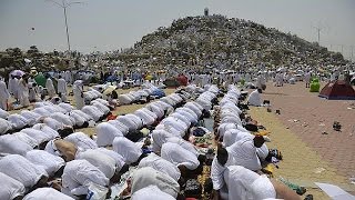 Muslim pilgrims gather at Mount Arafat for Hajjs key moment [upl. by Armstrong]