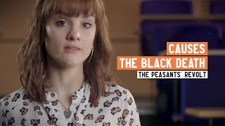 What Caused the Peasants Revolt  Part 1 The Black Death  2 Minute History [upl. by Cilurzo]