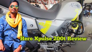 Hero Xpulse 200t Review Hindi  New Hero Xpulse 200t  Hero Bike 200cc heromotorcycle hero love [upl. by Bazil]