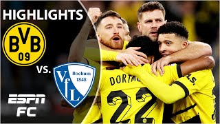 👏 FULLKRUG HAT TRICK 👏 Borussia Dortmund vs Bochum  Bundesliga Highlights  ESPN FC [upl. by Dylana]