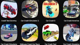 Crash Test Dummy Car Crash Simulator 2 Car Crash 5 Car Crash America Car Crash Simulator [upl. by Ahsitul607]