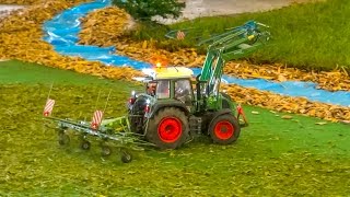 STUNNING RC Tractor with Tedder at work on a field [upl. by Rosel]