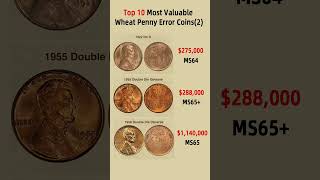 Top 10 Most Valuable Wheat Penny Error Coins2 coin coincollecting rarecoins penny errorcoin [upl. by Ycaj]