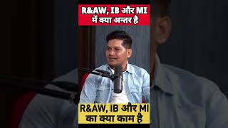 RAW And IB Me Kya Anter Hai spy raw tranding short [upl. by Ramaj]