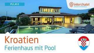 HR26006141 PUL463   Ferienhaus mit Pool Pula Istrien Kroatien [upl. by Alfredo]