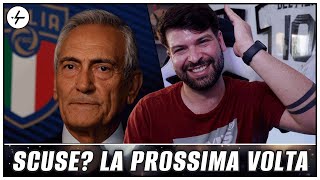 FIGC GRAVINA NON SI DIMETTE DOPO IL FALLIMENTO ITALIA CONFERENZA STAMPA AI LIMITI DEL RIDICOLO 🤮 [upl. by Attelrahc157]