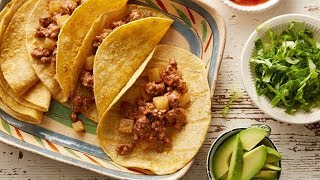 Receta  Tacos de Carne Molida con Papas [upl. by Caddaric]