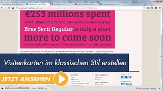 InDesign Tutorial Visitenkarten im klassischen Stil erstellen [upl. by Hayott]