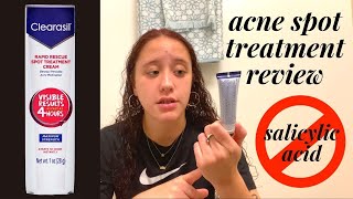 CLEARASIL ACNE SPOT TREATMENT REVIEW  NONSALICYLIC ACID MARIO BADESCU DUPE FAIL [upl. by Clifford]