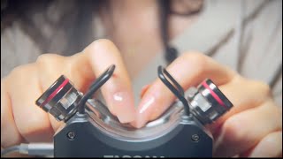 ASMR CLOSE TASCAM MIC TAPPING SCRATCHING  초근접 타스캠 탭핑 스크래칭 [upl. by Brok153]