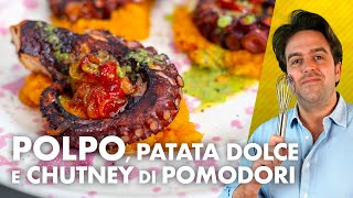 Polpo chutney di pomodori e patata dolce SCELTO DA VOI [upl. by Trilly]