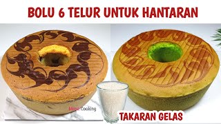 6 TELUR HASILNYA JUMBOCOCOK UNTUK HANTARAN  BOLU MARMER BOLU PANDAN  BOLU TAKARAN GELAS [upl. by Colwell]