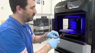 Stratasys Academy  J5 Series Operation Procedures Replacing the Roller Waste Collector [upl. by Ploss838]