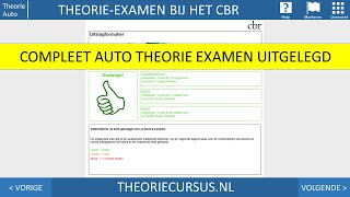 Compleet theorie examen auto  kennis en inzichtvragen  gevaarherkenning  CBR examen [upl. by Sale593]