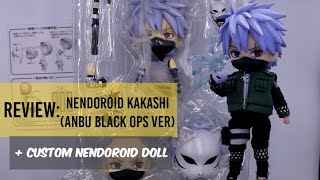 Review Nendoroid 1636 Custom Nendoroid Doll Kakashi Hatake Anbu Black Ops Ver from Naruto [upl. by Eliak596]