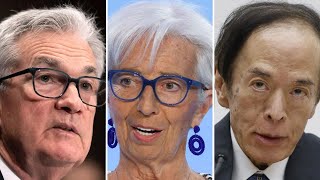 Powell Lagarde Bailey Ueda on Future Rate Decisions [upl. by Nossila187]