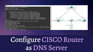 How to configure Cisco Router as DNS Server  Basic DNS Server Configuration  ItIdeas [upl. by Trammel]