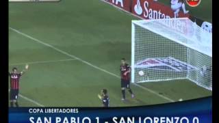 Canal 26 Copa Libertadores San Pablo 1 San Lorenzo 0 [upl. by Ahseik]