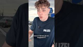 SIE fährt 20 KMH auf der AUTOBAHN 💀 polizei polizeikontrolle lustig comedy [upl. by Melvena]