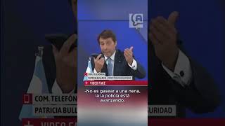 Feinmann increpó a Bullrich que negó que la Policía haya gaseado a una nena de 10 años [upl. by Enrak]